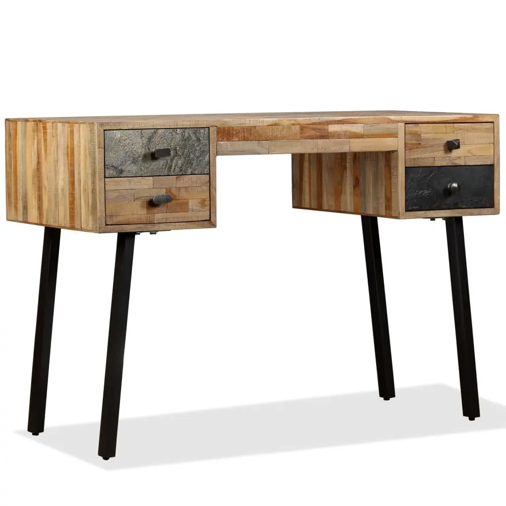 Writing Desk 110x50x76 cm Solid Reclaimed Teak Home Office Study Table