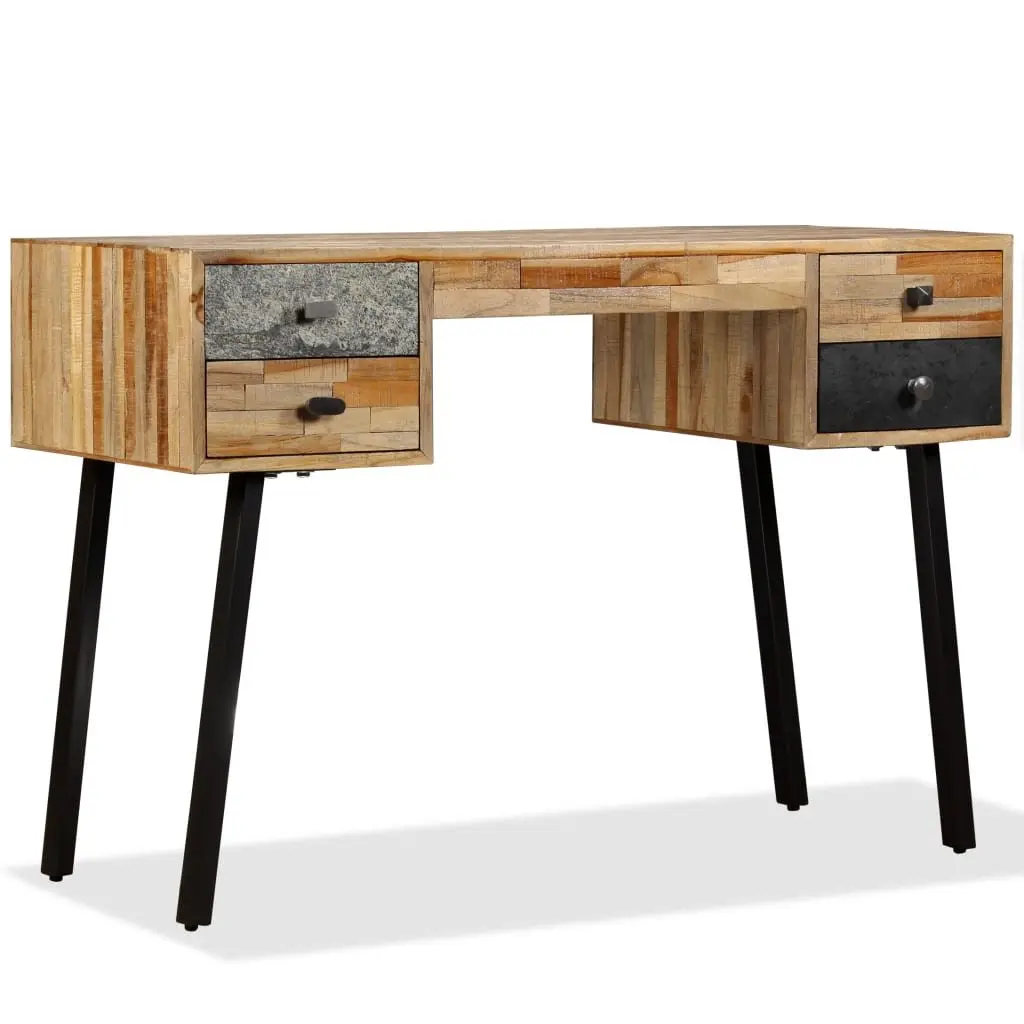 Writing Desk 110x50x76 cm Solid Reclaimed Teak Home Office Study Table