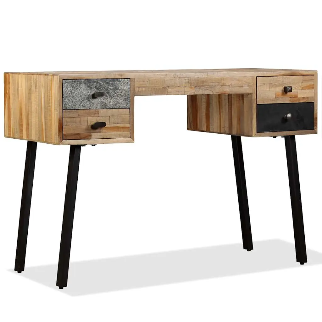 Writing Desk 110x50x76 cm Solid Reclaimed Teak Home Office Study Table