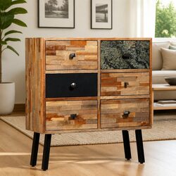 Dimensions and Features of 6-Drawer Side Cabinet