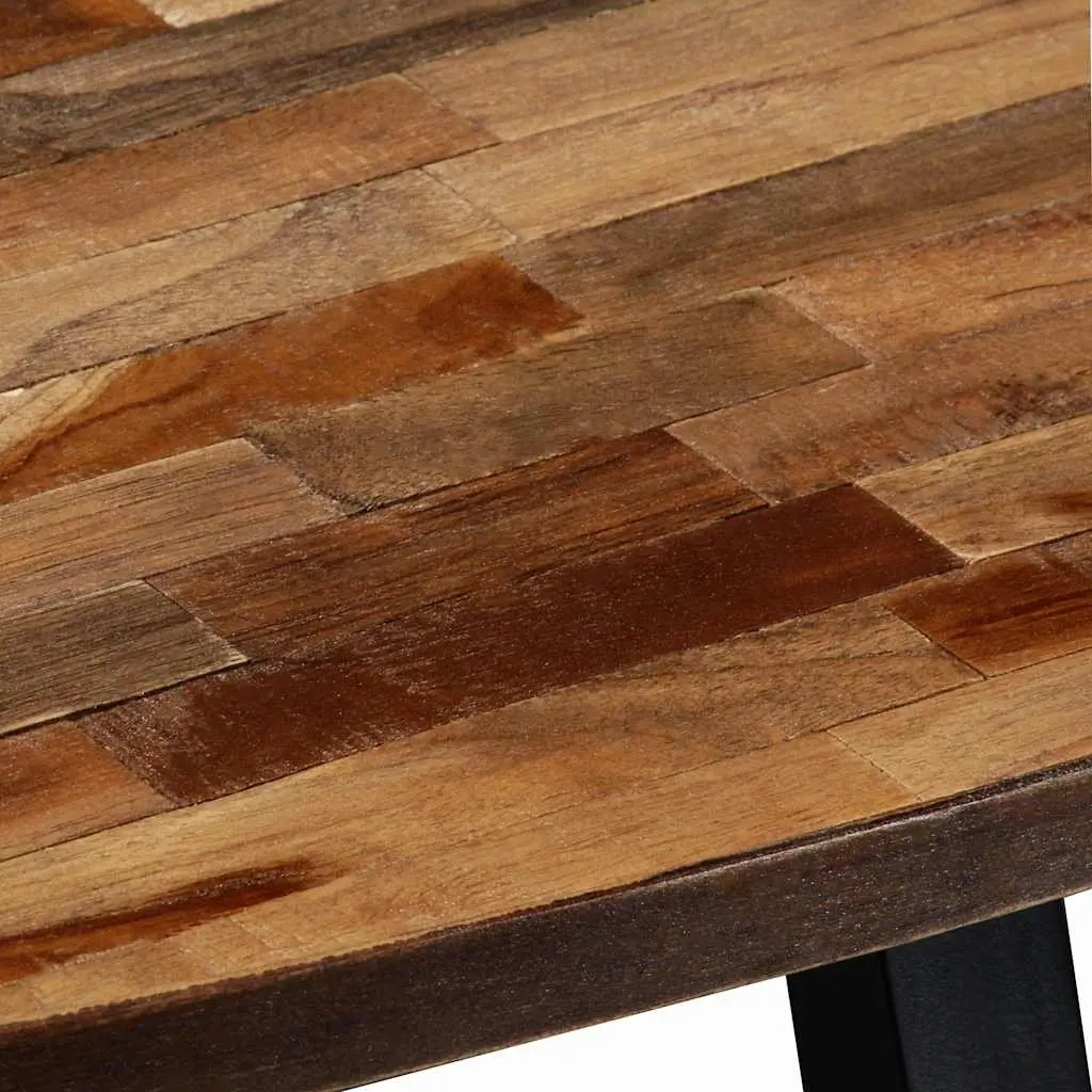 Oval Coffee Table Living Room 120 x 60 x 30 cm Reclaimed Teak Solid Wooden Accent Furniture