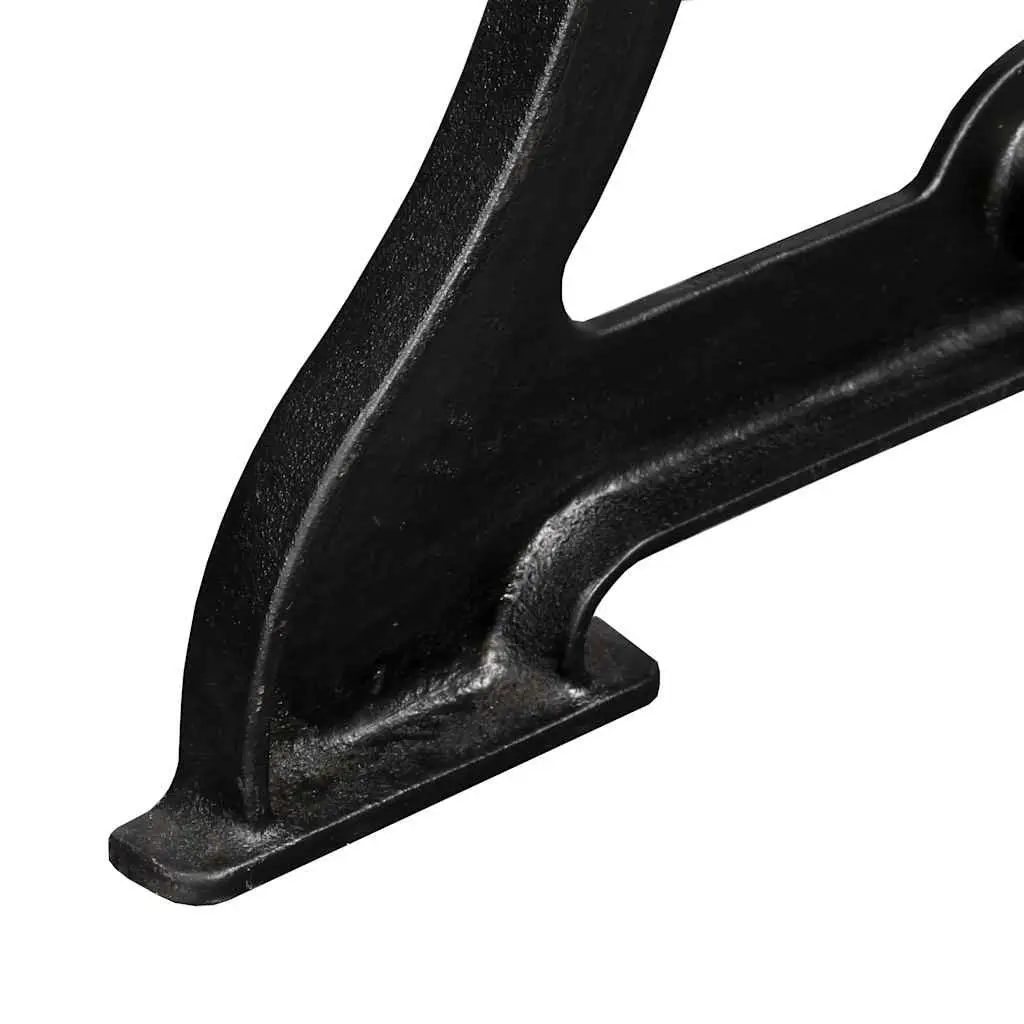 Cast Iron Y-Frame Table Legs 2 pcs Industrial Dining Table Support Base Black