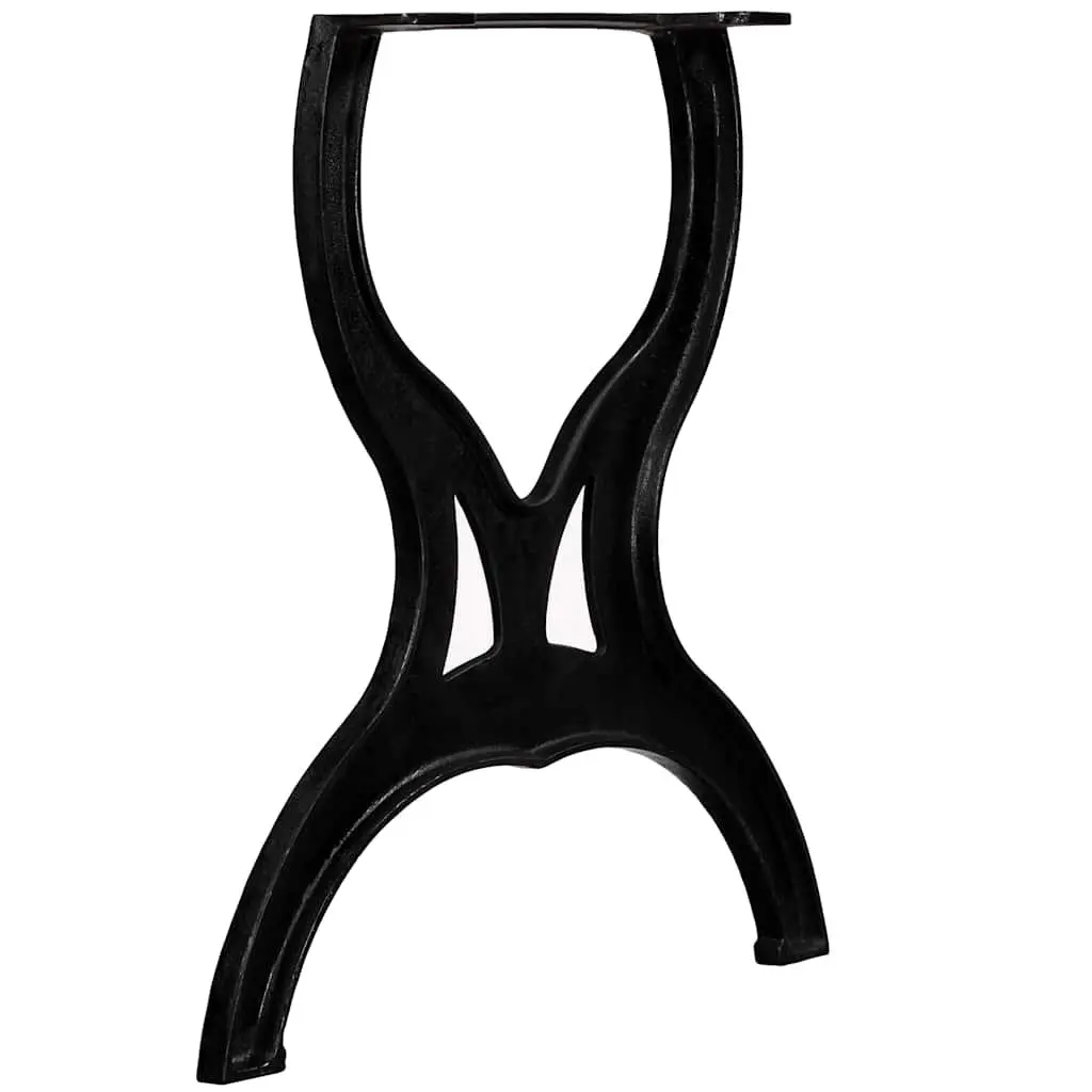 Cast Iron X-Frame Table Legs, 2 pcs, Heavy Duty Support
