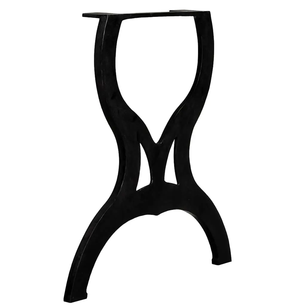 Cast Iron X-Frame Table Legs, 2 pcs, Heavy Duty Support