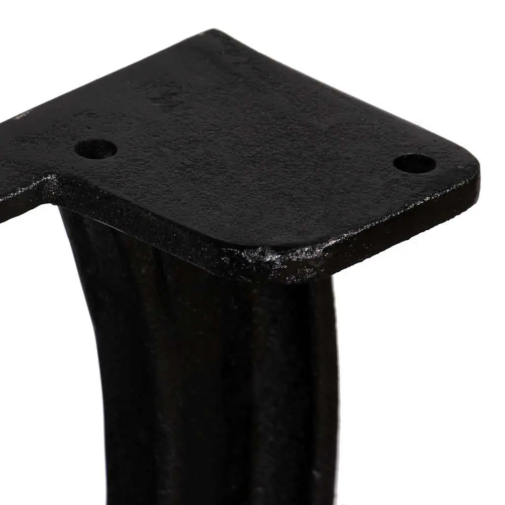 Cast Iron X-Frame Table Legs, 2 pcs, Heavy Duty Support