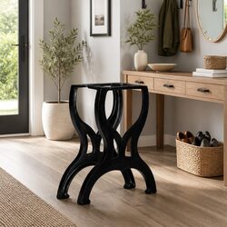 Specifications for X-Frame Cast Iron Bench Legs, 2-Piece Set