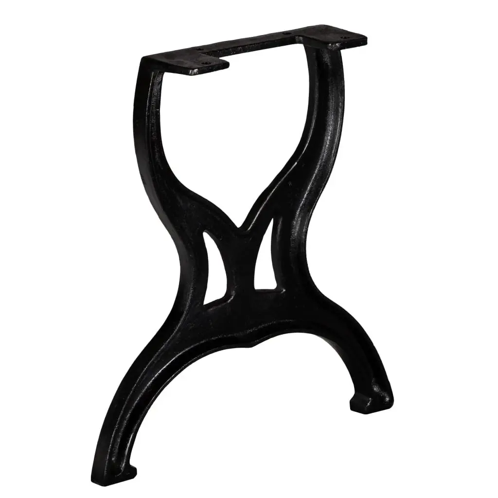X-Frame Cast Iron Bench Legs, 2-Piece Set