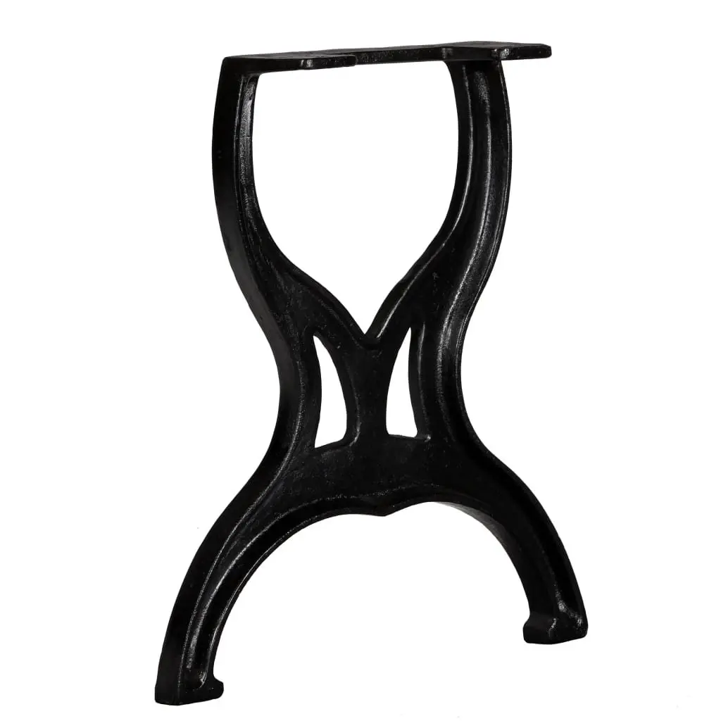 X-Frame Cast Iron Bench Legs, 2-Piece Set