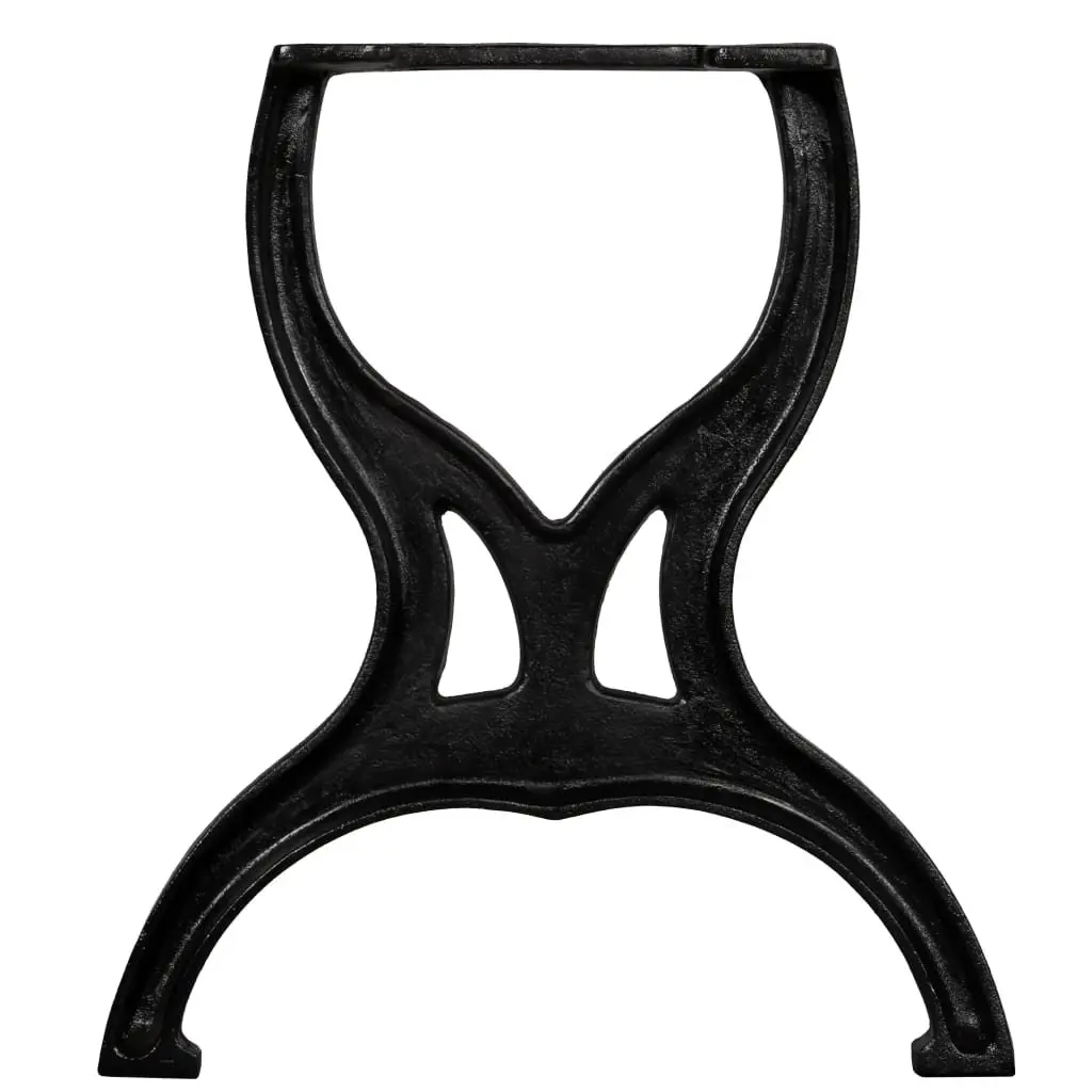 X-Frame Cast Iron Bench Legs, 2-Piece Set