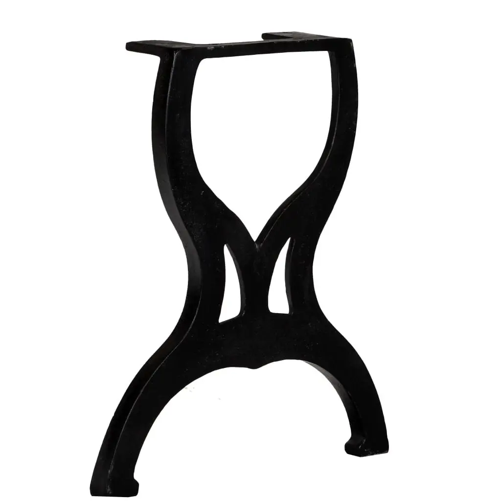 X-Frame Cast Iron Bench Legs, 2-Piece Set