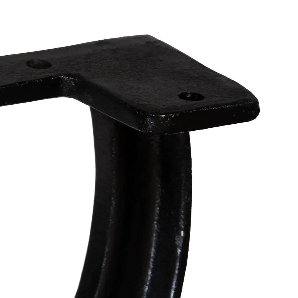X-Frame Cast Iron Bench Legs, 2-Piece Set
