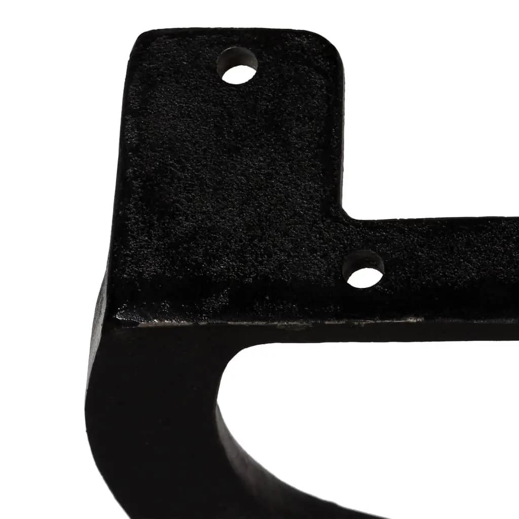X-Frame Cast Iron Bench Legs, 2-Piece Set