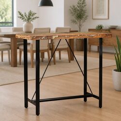 Reclaimed Wood Bar Table 120x60x107 cm - Details Inside