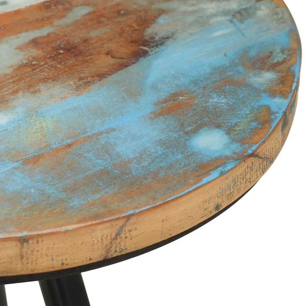 4 Solid Reclaimed Wood Bar Stools