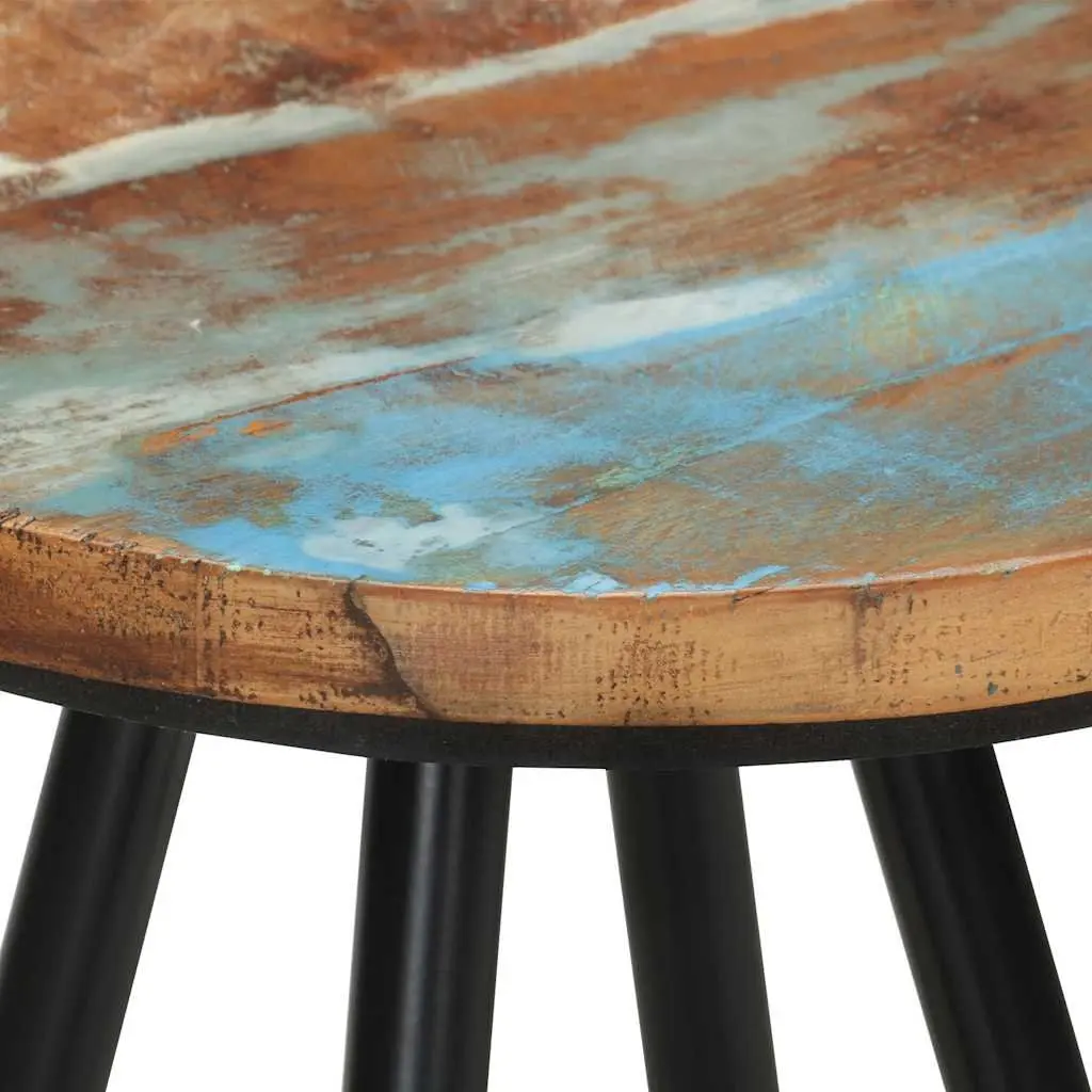 4 Solid Reclaimed Wood Bar Stools