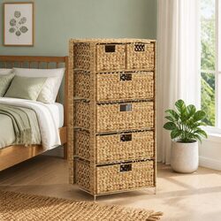Storage Cabinet Specifications: 6 Baskets, Metal Frame, 47 x 37 x 100 cm