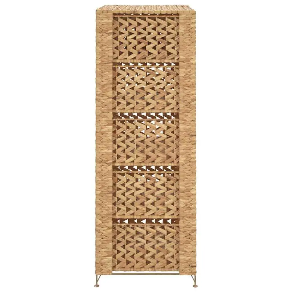 Storage Cabinet for Home Organization with 6 Baskets Brown Water Hyacinth 47 x 37 x 100 cm