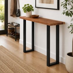 Console Table Solid Suar Wood 110x35x75 cm Brown Accent End Table