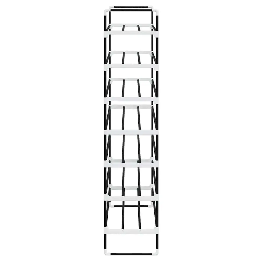 Shoe Rack for Home Organisation 7 Shelves Black Metal Frame