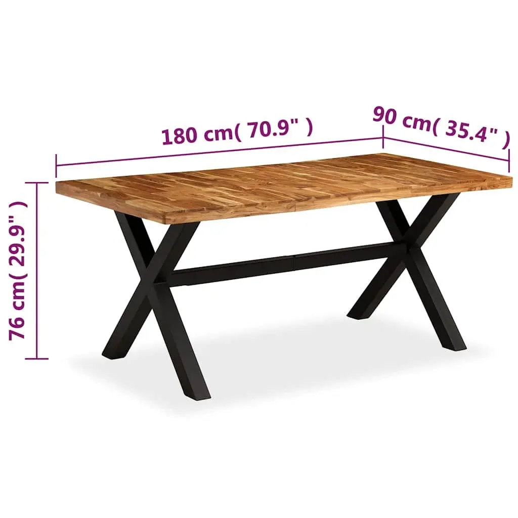 Dining Table in Solid Acacia and Mango Wood