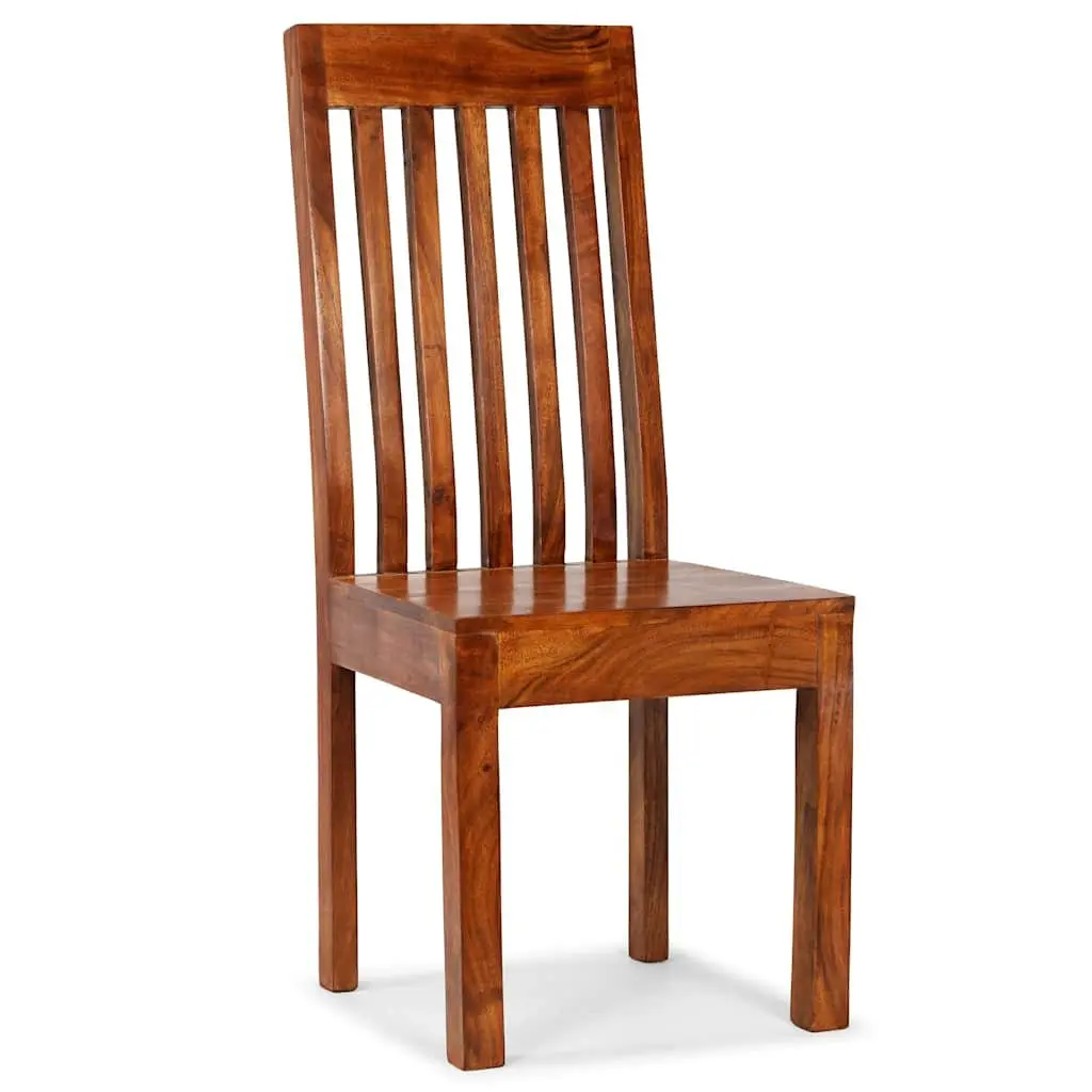Dining Chairs for Kitchen 2 Piece Solid Wood Modern Honey
