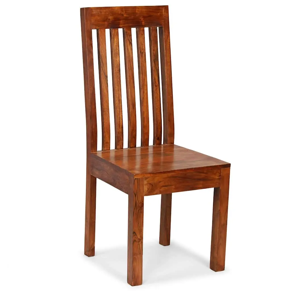 Dining Chairs for Kitchen 2 Piece Solid Wood Modern Honey