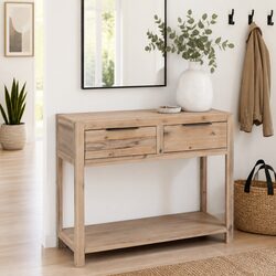 Console Table Dimensions 82x33x73 cm in Solid Acacia Wood
