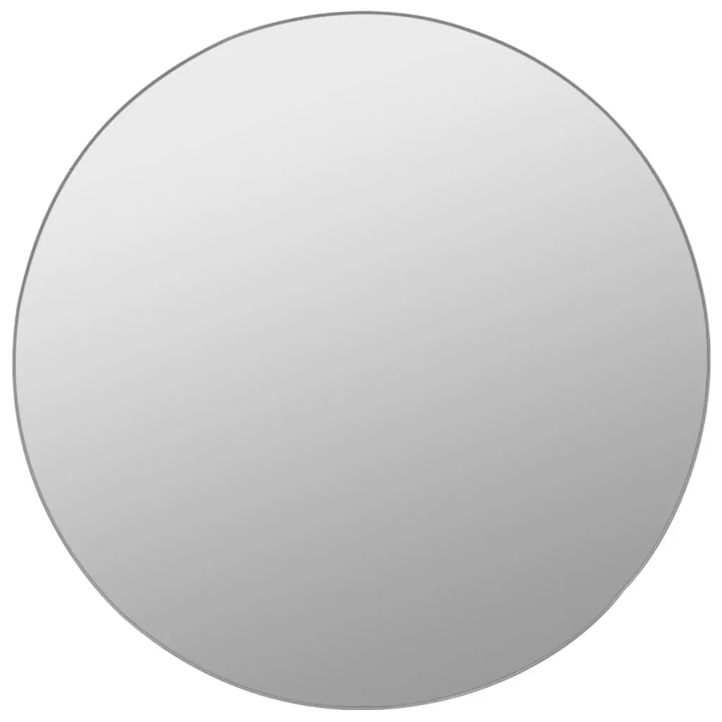 7 Piece Round Mirrors Set Unframed Silver Glass for Home Living Room Bedroom Decor