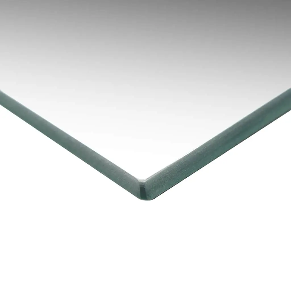 Square Wall Mirror 50x50 cm with Ground Edges in Silver