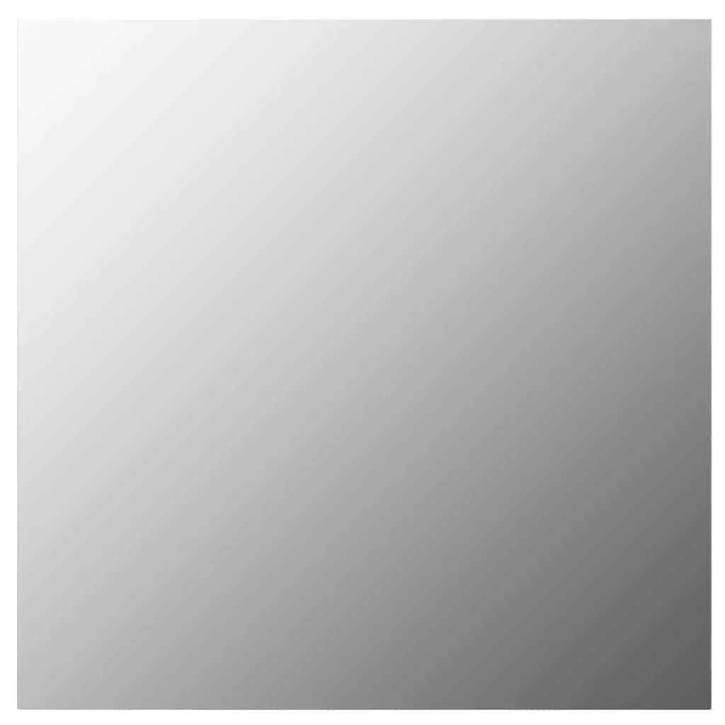 Square Wall Mirror Bedroom Living Room Dressing 60x60 cm Glass Silver