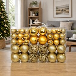 Technical Details of 100 Gold Christmas Ball Ornaments