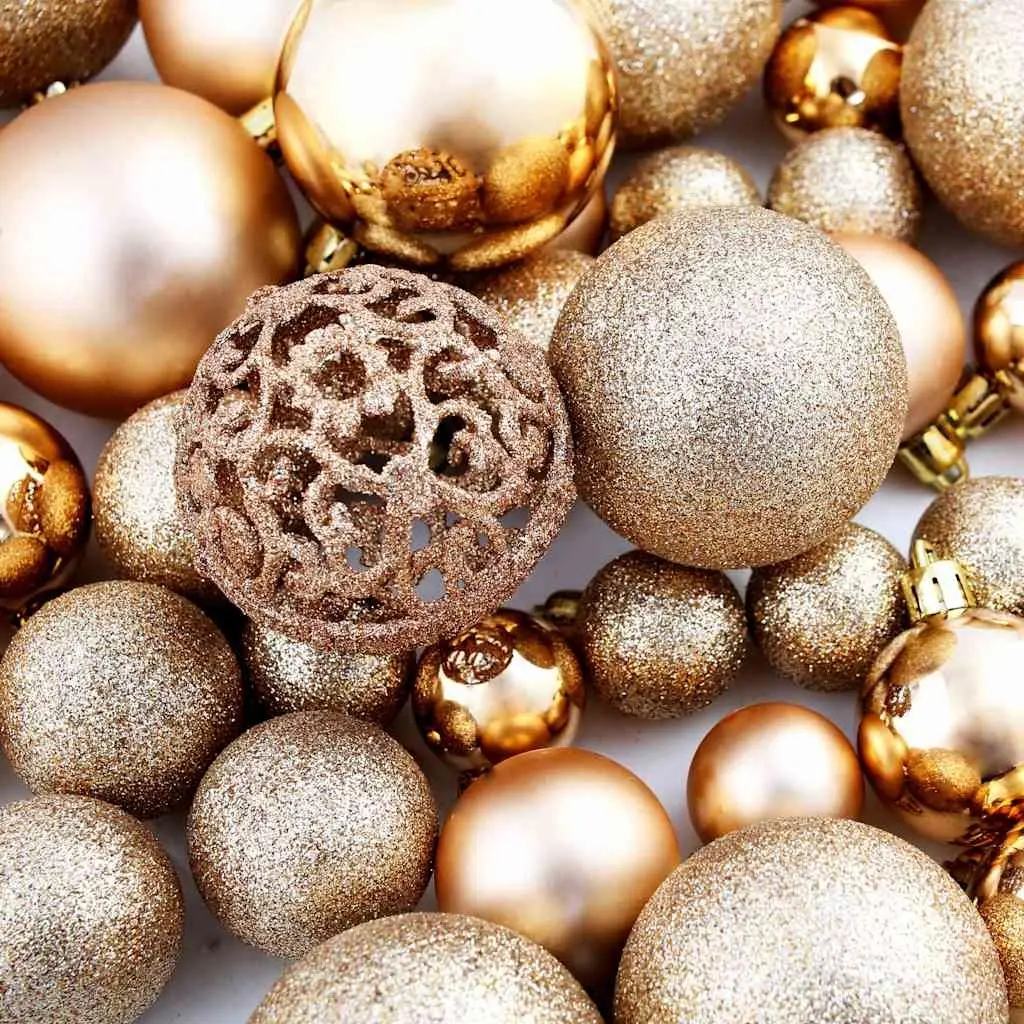 Christmas Ball Ornament Set for Tree Decoration 3cm 4cm 6cm Shatterproof