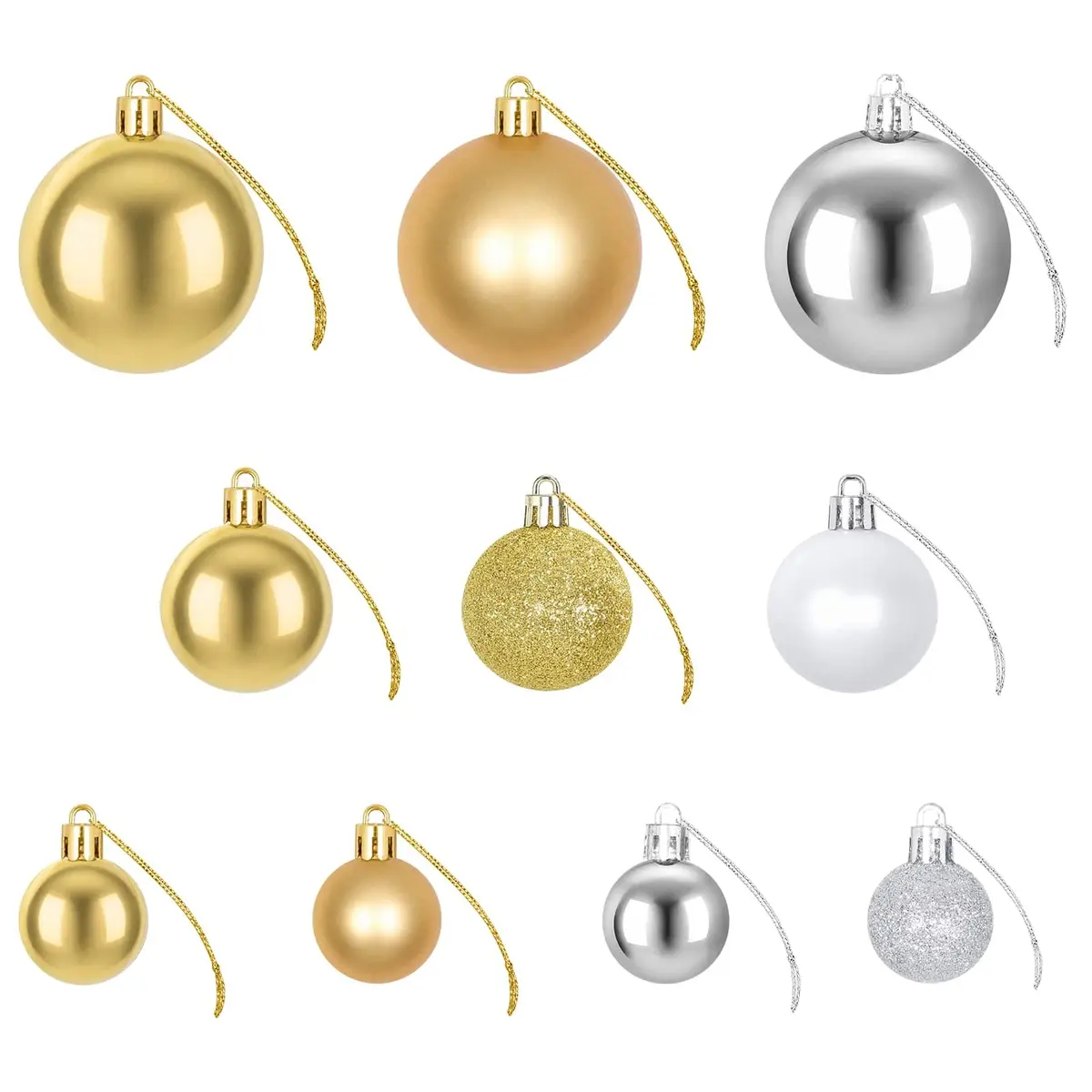 Christmas Balls Ornaments for Tree Home Office Shatterproof 100 Piece