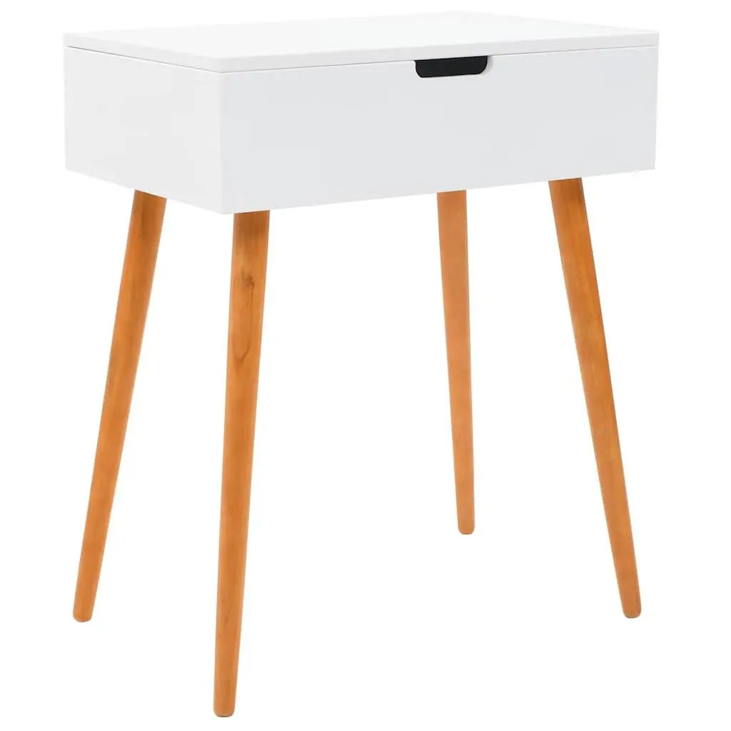 Dressing Table with Mirror White MDF Bedroom Vanity Unit Makeup Storage