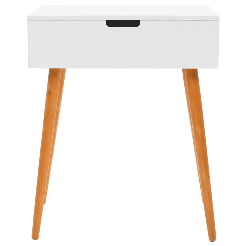 Dressing Table with Mirror White MDF Bedroom Vanity Unit Makeup Storage