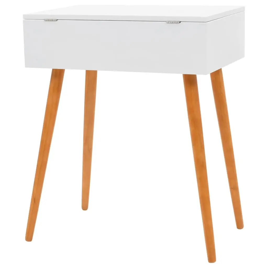 Dressing Table with Mirror White MDF Bedroom Vanity Unit Makeup Storage