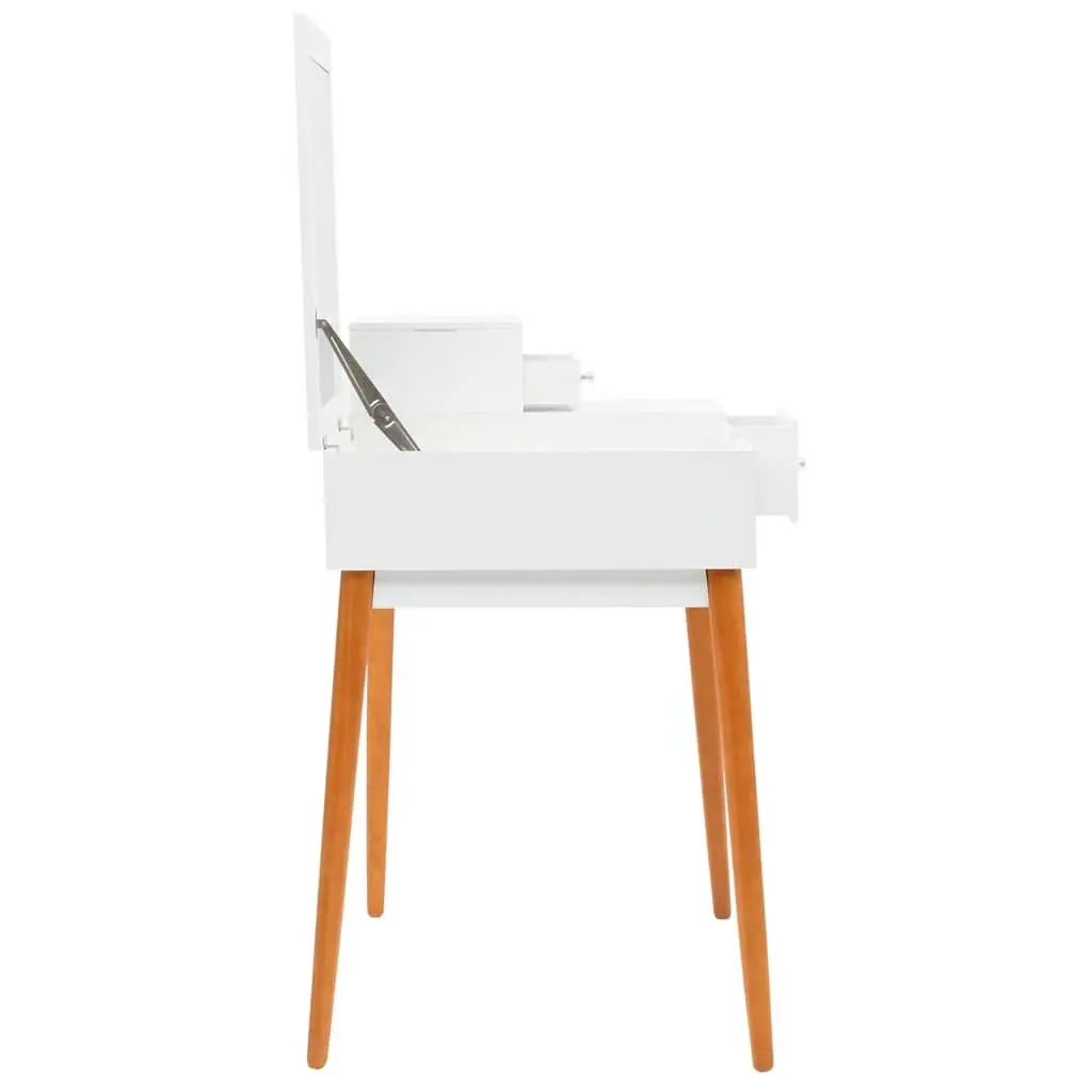 Dressing Table for Bedroom 60W x 50D x 86H cm with Mirror and Storage Compartments