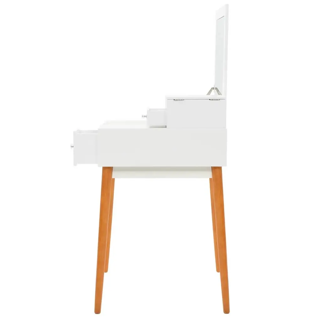 Dressing Table for Bedroom 60W x 50D x 86H cm with Mirror and Storage Compartments