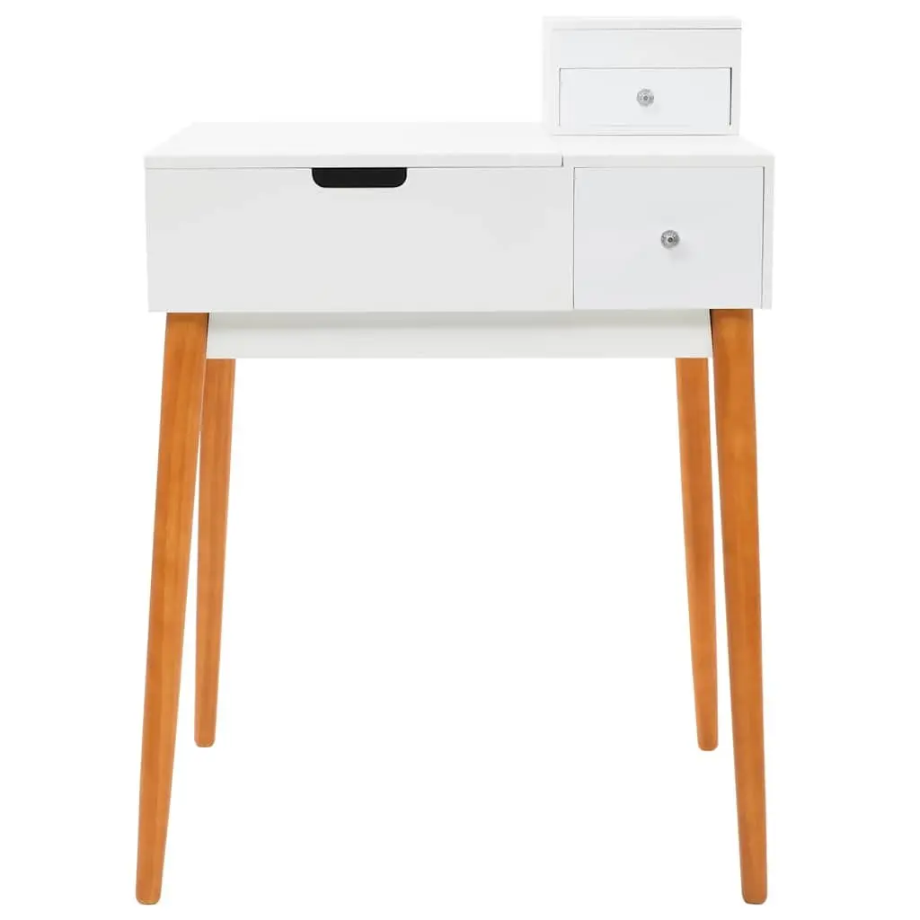 Dressing Table for Bedroom 60W x 50D x 86H cm with Mirror and Storage Compartments
