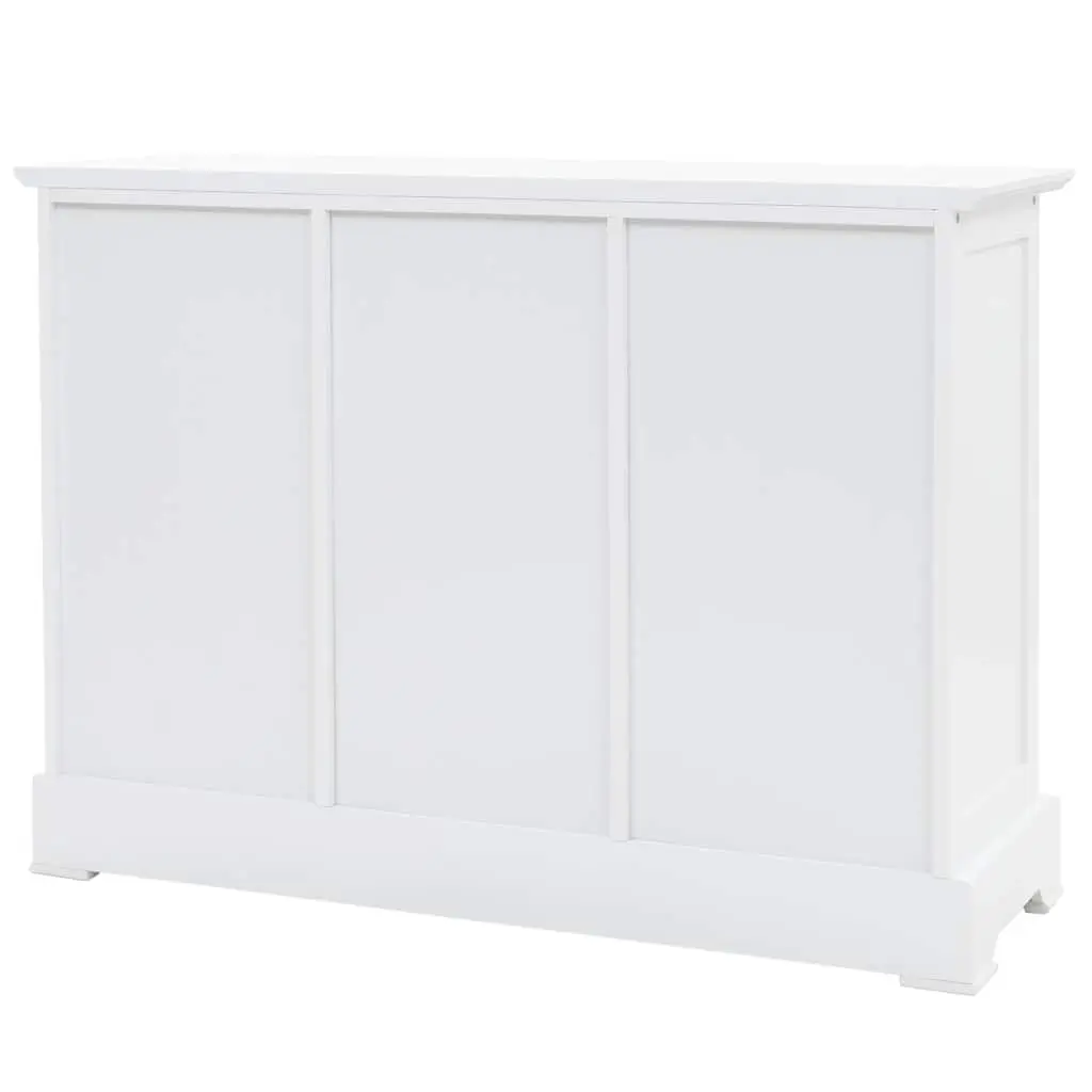 White Sideboard 3 Door Storage Cabinet Living Room Buffet Furniture