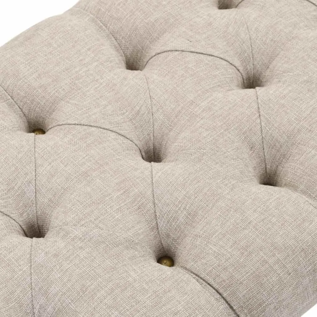 Barrel-Shaped Storage Bench 103x51x44 cm Solid Wood
