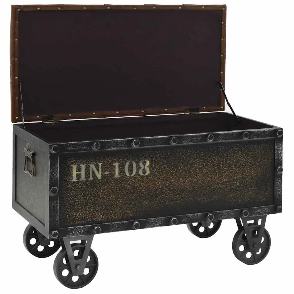 Storage Bench for Bedroom Hallway Living Room 80.5x41x50cm Solid Wood Artificial Leather Tufted Cushion with Wheels