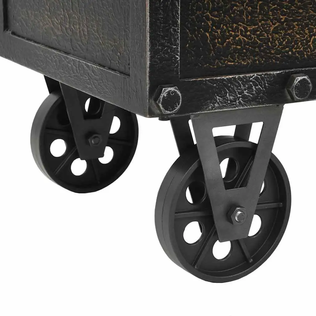 Storage Bench for Bedroom Hallway Living Room 80.5x41x50cm Solid Wood Artificial Leather Tufted Cushion with Wheels