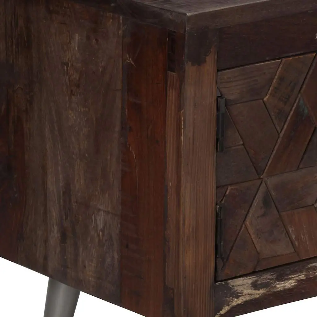 TV Cabinet Solid Reclaimed Wood Living Room Storage Lowboard 140x30x45cm Brown