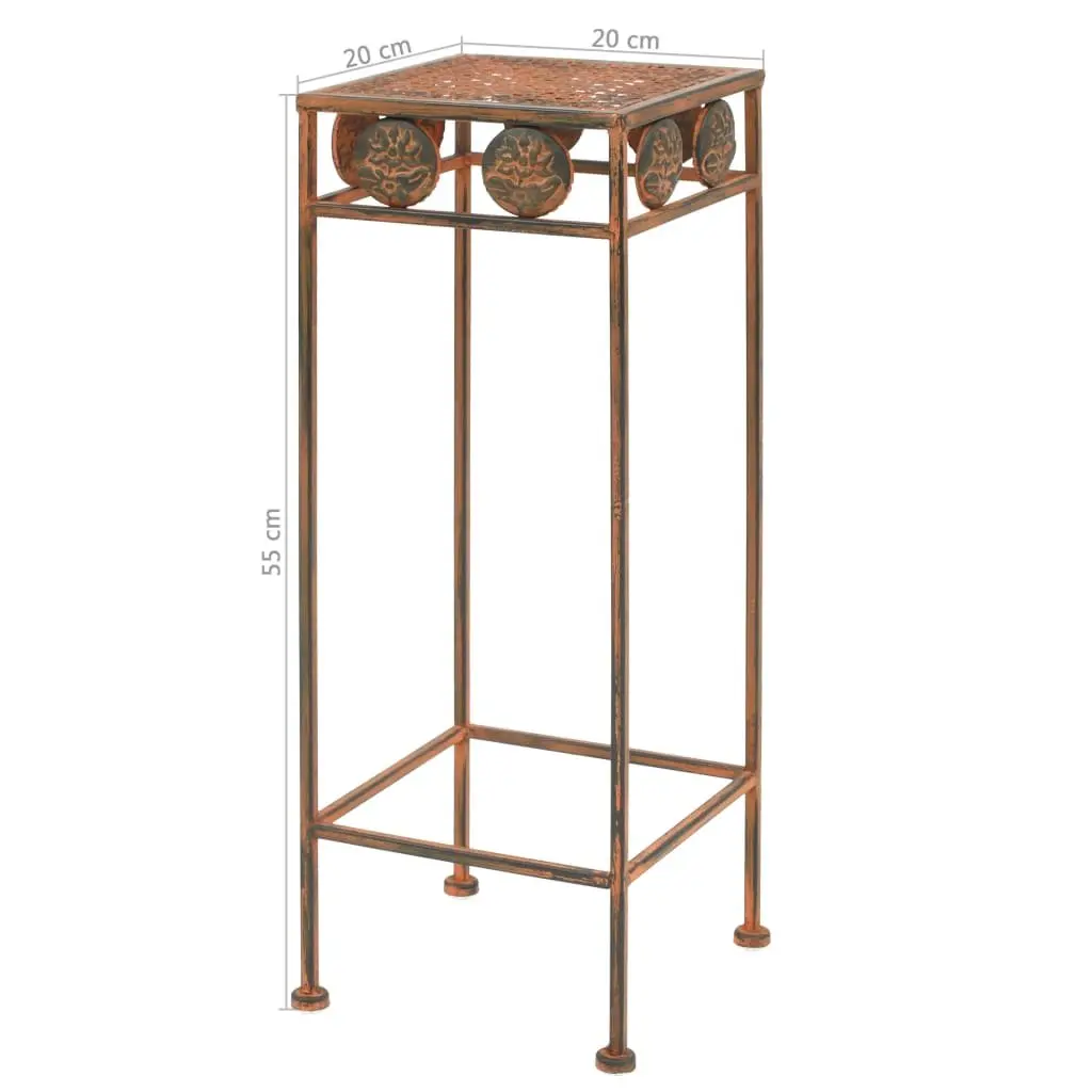 Plant Stand Set 3 Pieces Vintage Antique Look Metal Decorative Home Garden