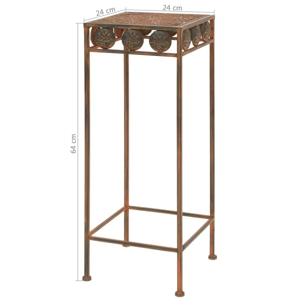 Plant Stand Set 3 Pieces Vintage Antique Look Metal Decorative Home Garden