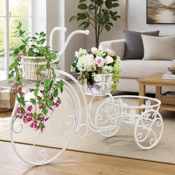 Specifications for Vintage White Bicycle Plant Stand