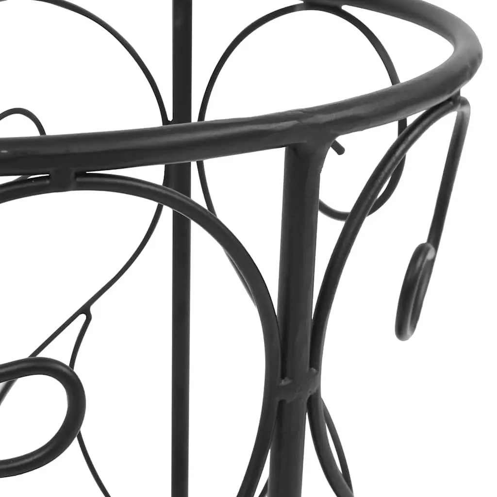 Umbrella Stand Metal Vintage Style Storage Rack Holder with Drip Tray Black