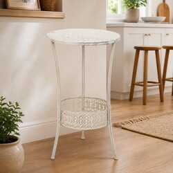 Specifications of the Round Bistro Table: Vintage Metal Design