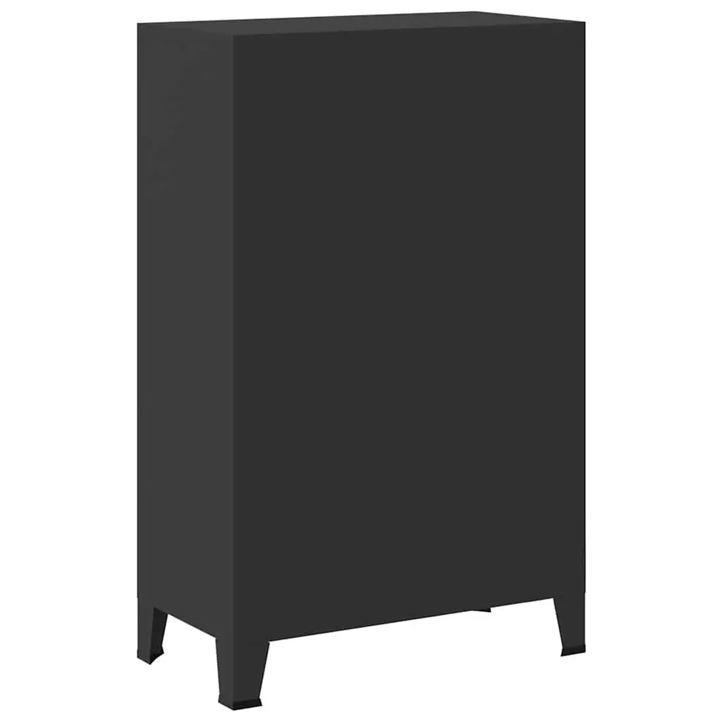 Industrial Metal Wardrobe Cabinet Storage Cupboard for Home 67cm W x 35cm D x 107cm H